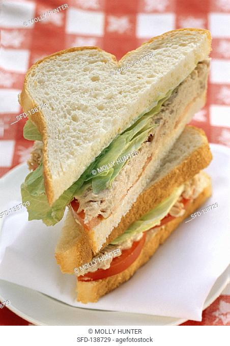 Tuna Sandwich on White Bread