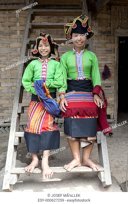 Asiatische Frauen Laos, Thai Dam