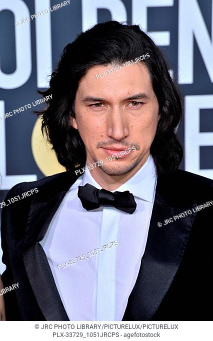 LOS ANGELES, CA. January 06, 2019: Adam Driver at the 2019 Golden Globe Awards at the Beverly Hilton Hotel. © 2019 JRC Photo Library/PictureLux ALL RIGHTS...