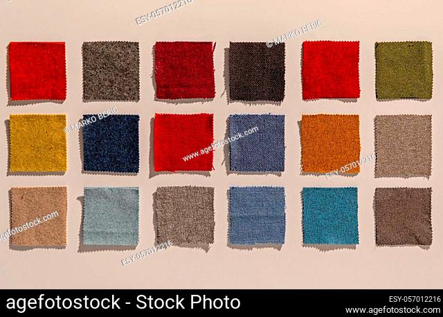 Textile Colour Style Samples for Furniture Industry