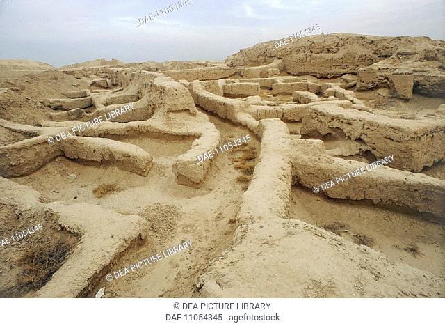 Syria - Mari. Remains of Palace of Zimrilim