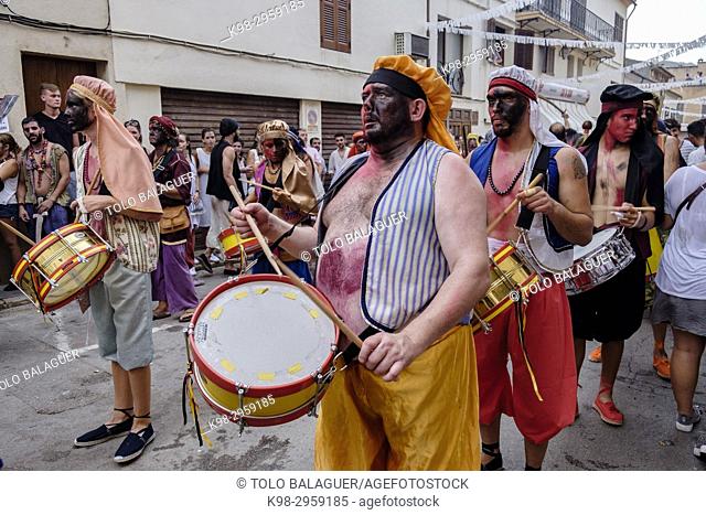 Moors and Christians, fiesta de La Patrona, Pollença, Mallorca, Balearic islands, Spain