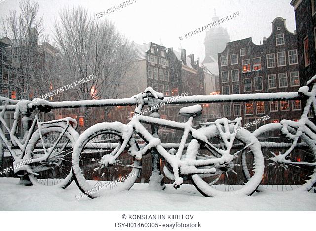 Amsterdam Winter Scene