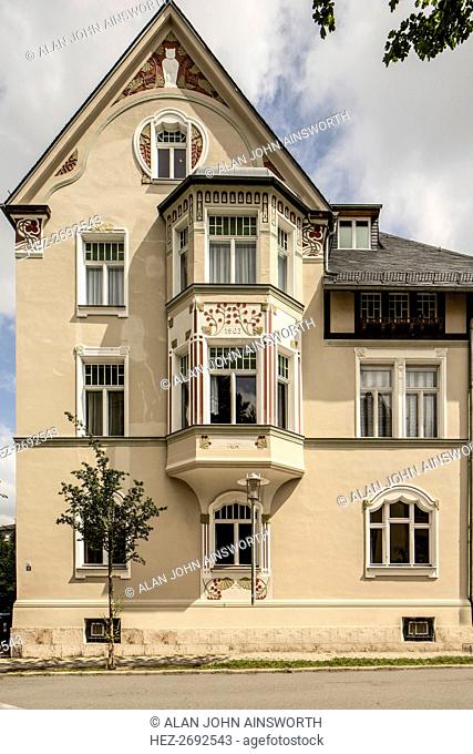 Jugenstil house, Cranachstrasse 12, Weimar, Germany, (1905), 2018. Artist: Alan John Ainsworth