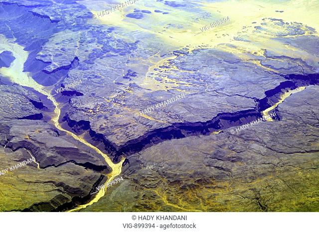 Aerial photo of Sahara. - SAHARA, ALGERIA, 06/07/2008