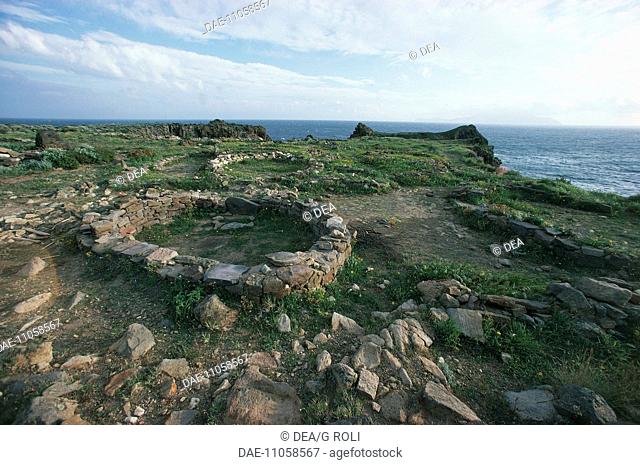 Italy - Sicily Region - Eolie Islands, province of Messina - Panarea Island - Punta Milazzese and ruins of a prehistoric Bronze Age village