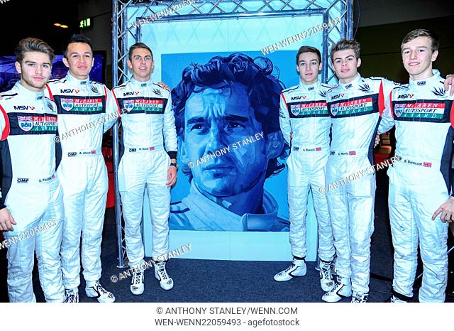 Autosport International 2015 at Birmingham's NEC - Day 4 Featuring: British Racing Club Drivers, Sennan Fielding, Alexander Albon, Harrison Scott