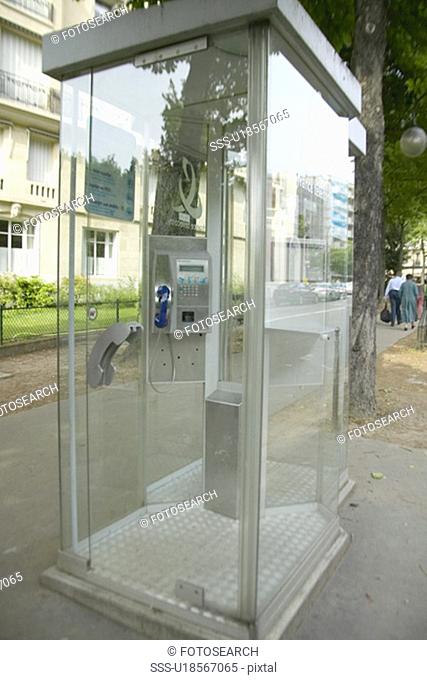 See-through phone booth