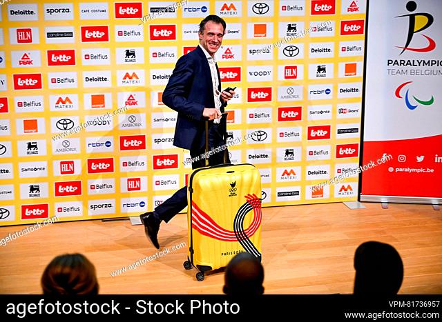 BOIC - COIB CEO Cedric Van Branteghem pictured during a press conference before the presentation of the official Belgian outfit of 'Team Belgium' for the Paris...