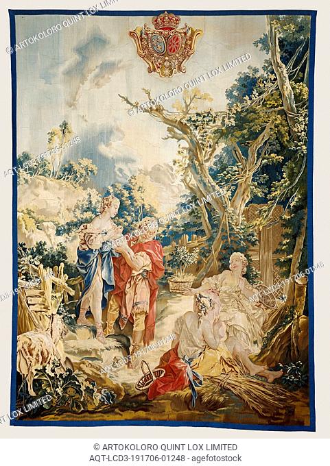 Tapestry: Psyche at the Basketmakers, After design by François Boucher (French, 1703 - 1770), woven under the direction of Nicolas Besnier (French, 1714 - 1754)