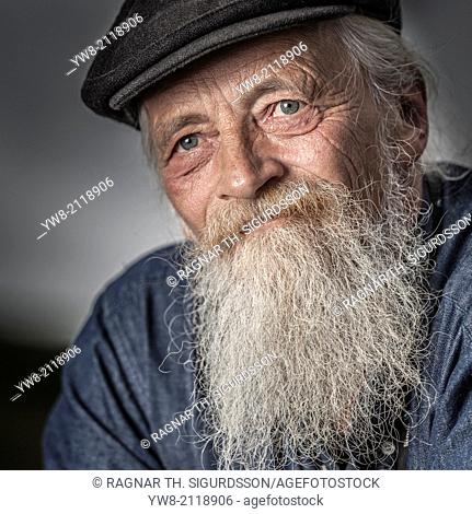 Portrait of senior man with a beard