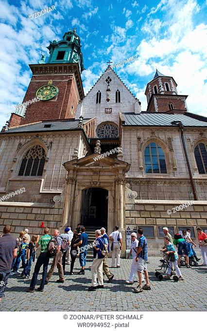 The cathedral of the royal castle Wawel in Krakow