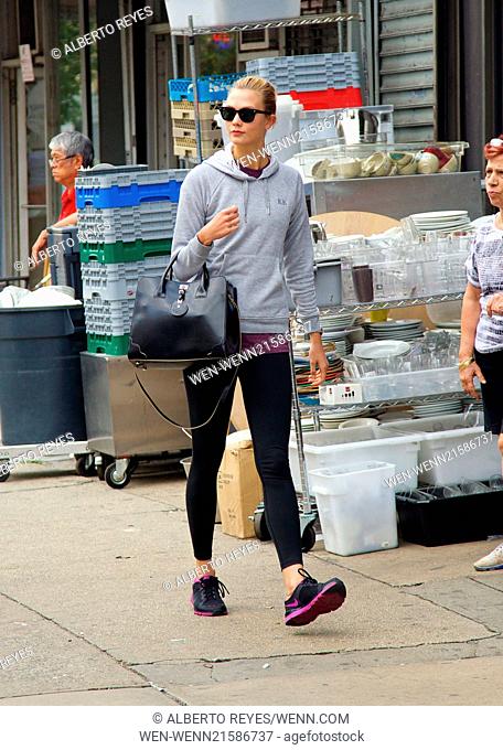 Karlie Kloss spotted going to the Gym in New York City Featuring: Karlie Kloss Where: New York City, New York, United States When: 30 Jul 2014 Credit: Alberto...