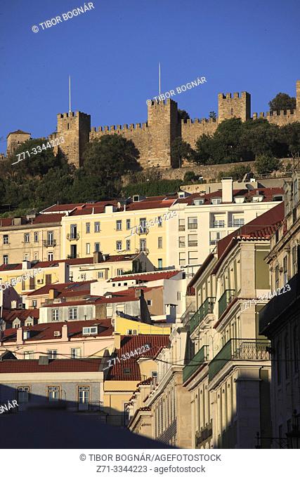 Portugal, Lisbon, skyline, Sao Jorge Castle,