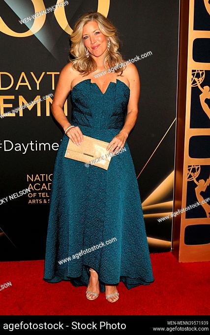 50th Daytime Emmy Awards Winners Walk at the Bonaventure Hotel on December 15, 2023 in Los Angeles, CA Featuring: Laura Wright Where: Los Angeles, California