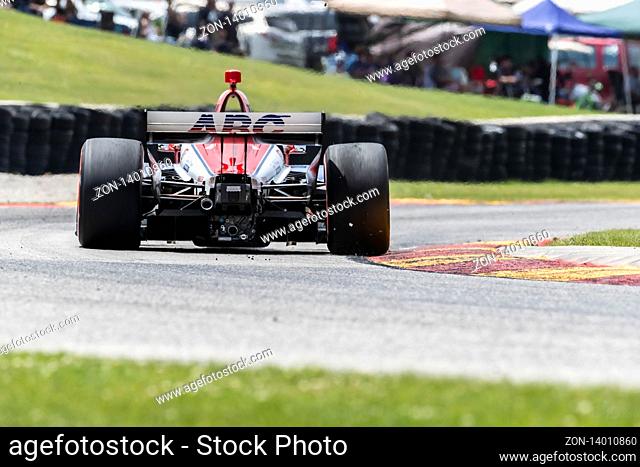 June 23, 2019 - Elkhart Lake, Wisconsin, USA: MATHEUS LEIST (4) of Brazil races through the turns during the race for the REV Group Grand Prix at Road America...