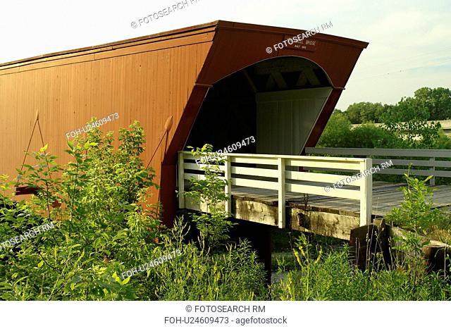 Winterset, Madison County, IA, Iowa, Covered Bridges of Madison County, Holliwell Bridge, Middle River