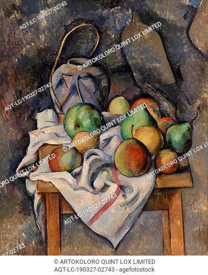 Paul Cézanne: Ginger Jar (Pot de gingembre), Paul Cézanne, c. 1895, Oil on canvas, With its dynamic composition and lively colors