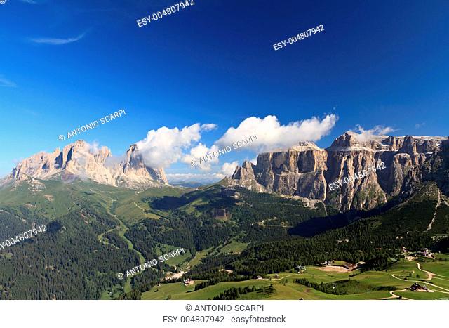 Sella and Sassolungo mountain