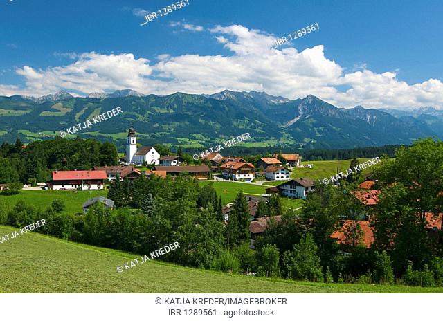 Ofterschwang, Hoernerdoerfer, Allgaeu, Bavaria, Germany, Europe