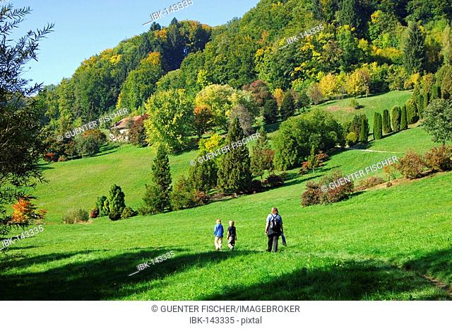 Autumn walk, Arboretum Aubonne, Vaud, Switzerland
