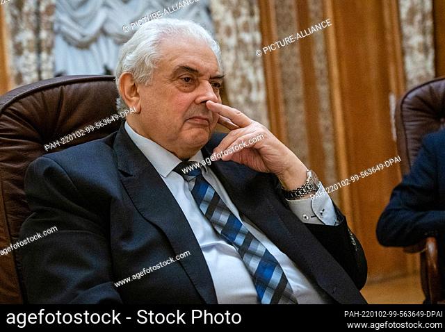 FILED - 23 December 2021, Berlin: Sergei Nethayev, Ambassador of the Russian Federation to Germany, speaks during an interview at the Russian Embassy in Berlin