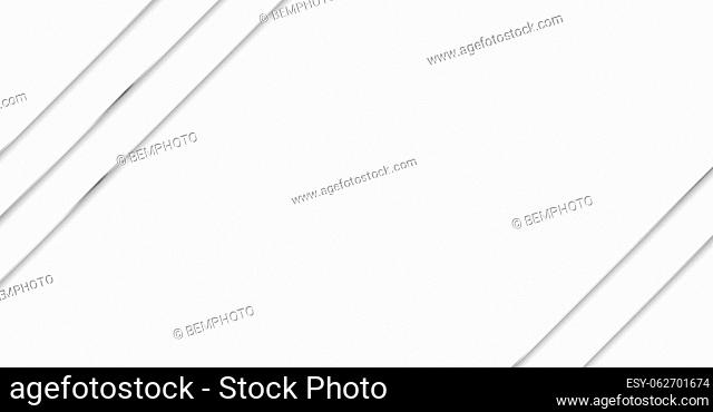 Abstract white background with steel lines, blank web template postcard for advertising - Vector illustration