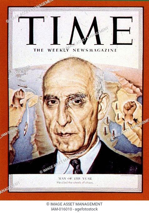 Mossadeq 1951 Man of Year, from Time 1952. Mohammad Mosaddegh 19 May 1882 – 5 March 1967 Prime Minister of Iran from 1951 to 1953 when he was overthrown in a...
