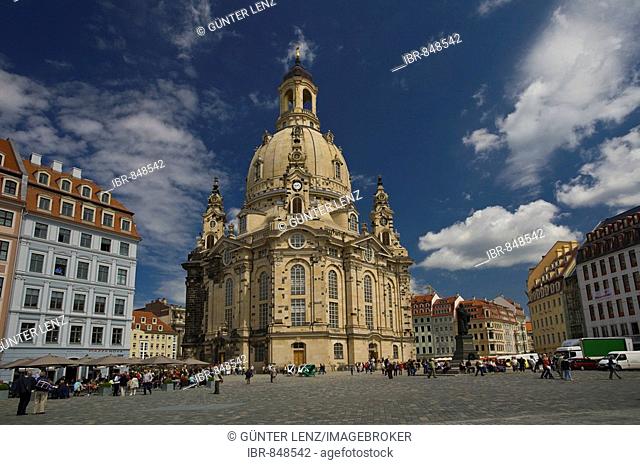 Frauenkirche, Church of Our Lady, Dresden, Saxony, Germany, Europe