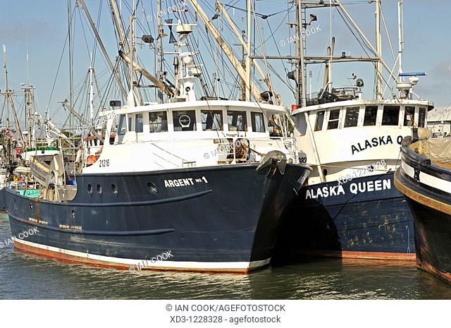 fishing fleet the largest in Canada at Historic Steveston, Richmond, British Columbia, Canada