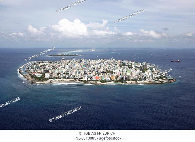 Male, Maldives, aerial photo