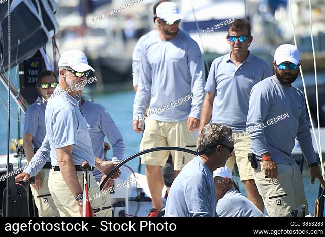 King Felipe VI of Spain during the 39th Copa del Rey Mapfre Sailing Cup - Day 5 at Real Club Nautico on August 6, 2021 in Palma, Spain