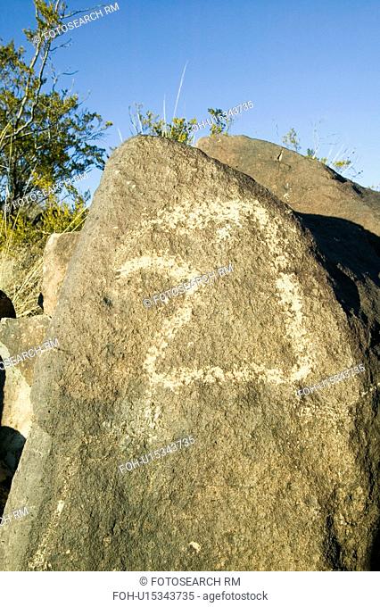 Three Rivers Petroglyph National Site, a (BLM) Bureau of Land Management Site, features an image of an Eagle head, one of more than 21