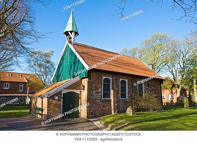 The Old Island Church on the island of Spiekeroog in Germany, Europe