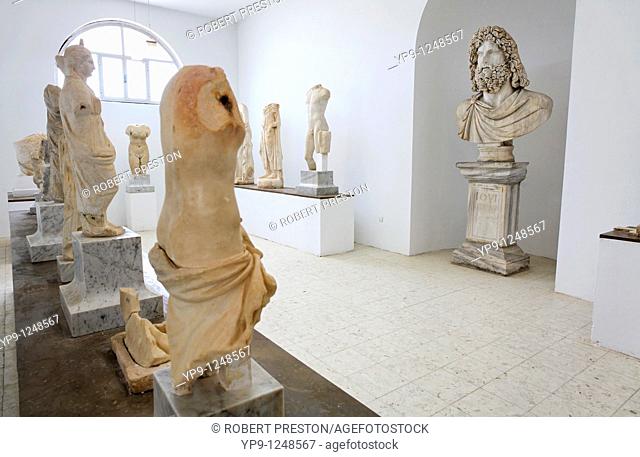 Sculptures at the site museum, Sabratha, Libya