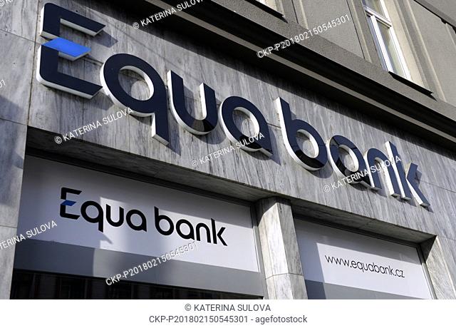 The Equa Bank branch is seen in Belehradska Street in Prague, Czech Republic, on February 15, 2018. The Czech Government Office has become the Big Brother of...