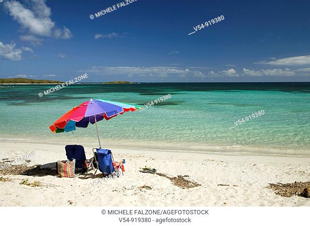 Usa, Caribbean, Puerto Rico, Vieques Island, Red Beach