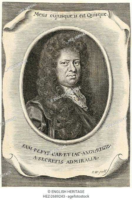 Samuel Pepys, English Clerk of the Acts to the Navy Board, and diarist, 1666. Artist: Unknown
