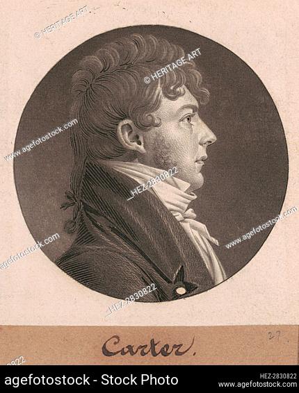 Carter, 1804. Creator: Charles Balthazar Julien Févret de Saint-Mémin
