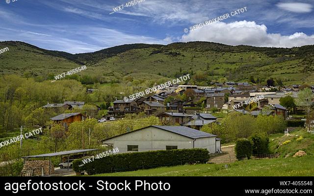 Surroundings of the village of Guils de Cerdanya, in spring (Catalonia, Spain, Pyrenees)