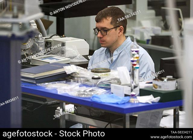 RUSSIA, MOSCOW - APRIL 7, 2023: Complex for Synchrotron and Neutron Research at the Kurchatov Institute National Research Centre