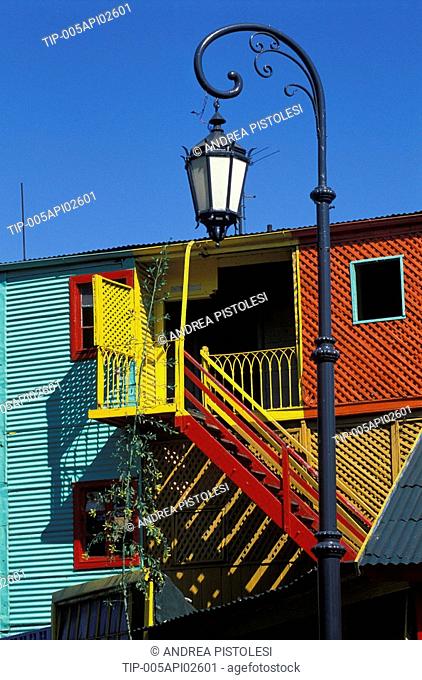 Argentina, Buenos Aires: colourful houses in Caminito Street