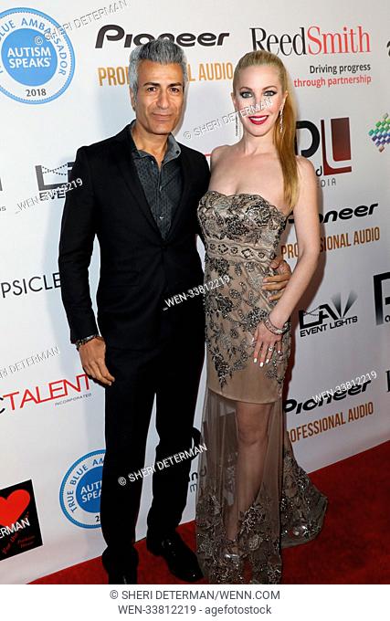 Autism Speaks: Gifting Your Spectrum Charity Gala and Fashion Show held at a Private Residence - Arrivals Featuring: Medi Em, Dustin Quick Where: Los Angeles