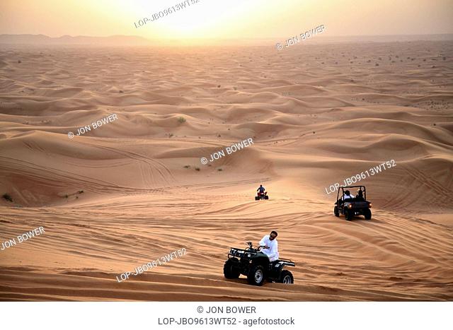 United Arab Emirates, Dubai, Dubai Desert. Dune bashing in the Dubai desert