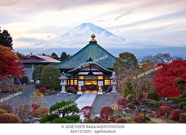 Japan Nov 2010, Gotemba City, Temple and Mount Fuji