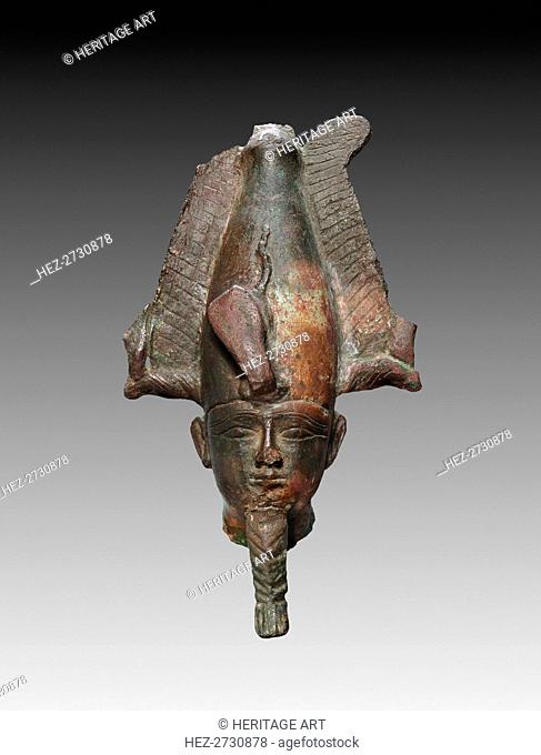 Head of Osiris, 664-525 BC. Creator: Unknown