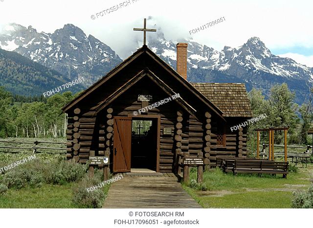 Grand Teton National Park, WY, Wyoming, Moose Junction, Chapel of the Transfiguration