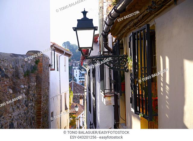 Albaicin of Granada arabic old district of Andalusia muslim Spain