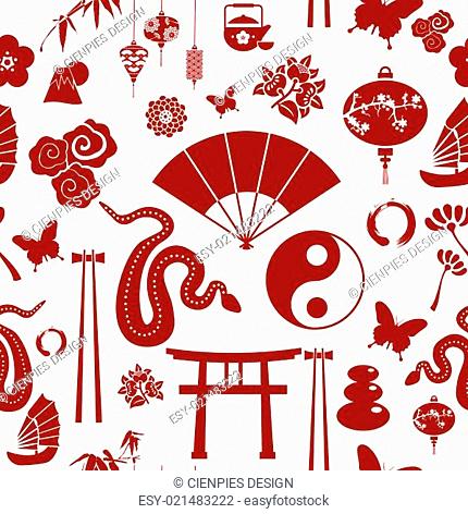Chinese New Year of the Snake pattern