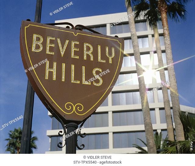 America, Beverly, California, Hills, Holiday, Landmark, Los angeles, Sign, Tourism, Travel, United states, USA, Vacation